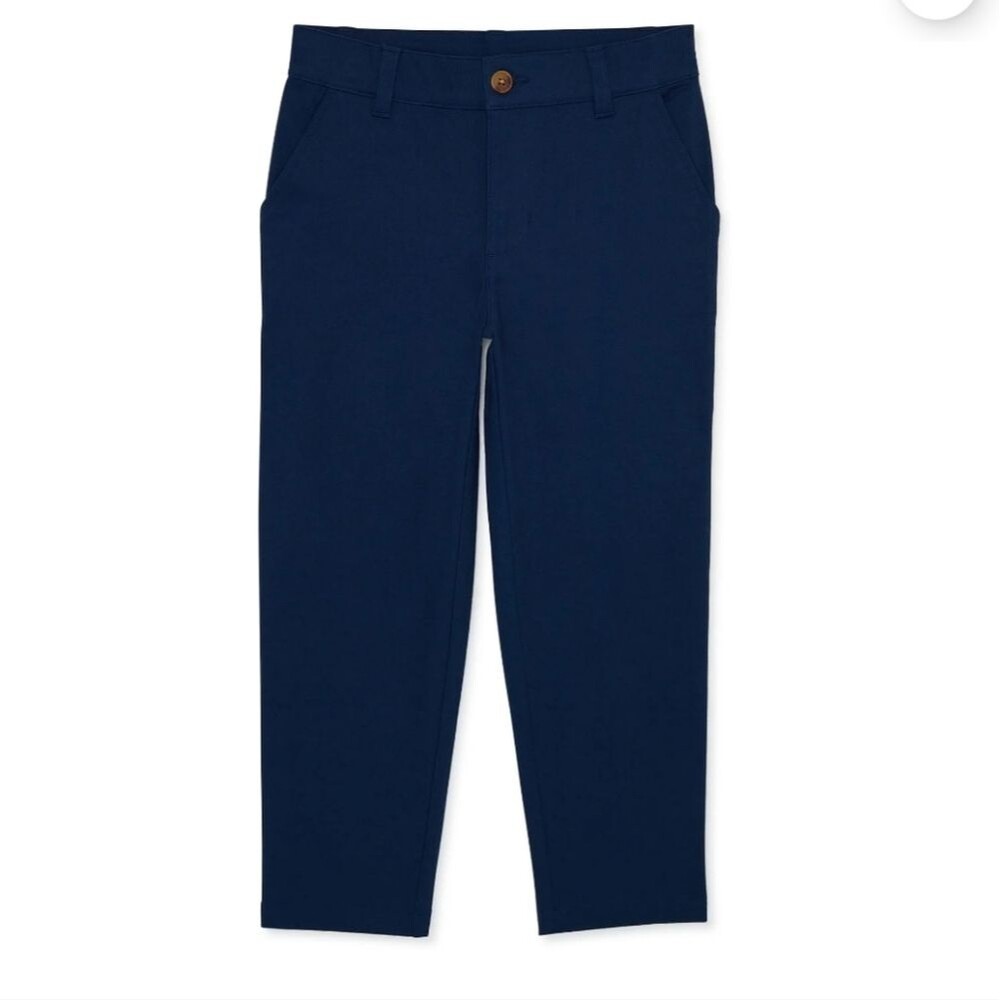 Wonder Nation Boys School Uniform Flat Front Pants, Size 12 Husky